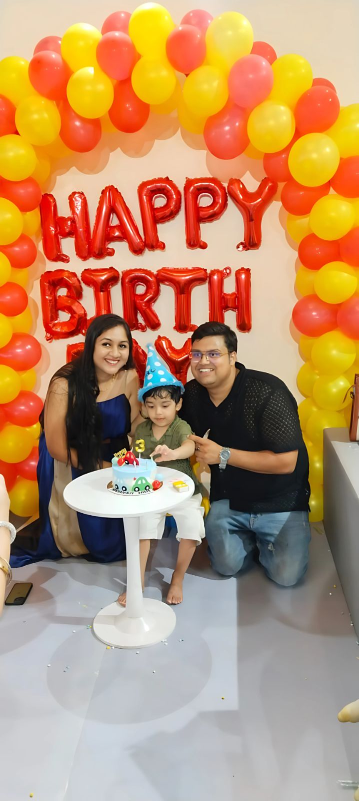 Party setup with snacks and decorations